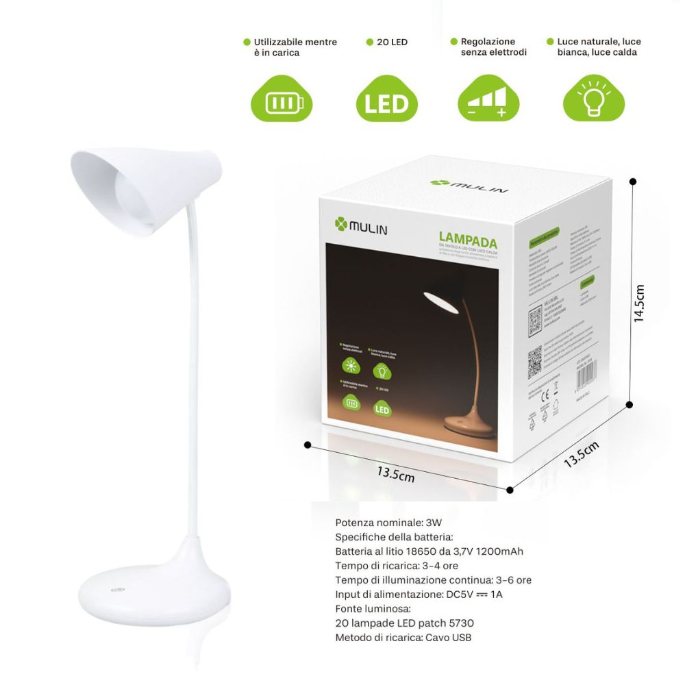 Lampada a LED Touch Control