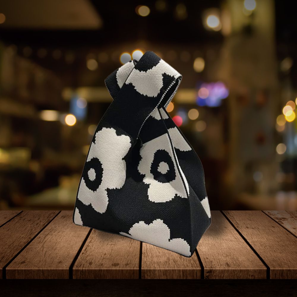 Twiggy Handbag Colore Misto: Nero \ Arancio \ Fucsia