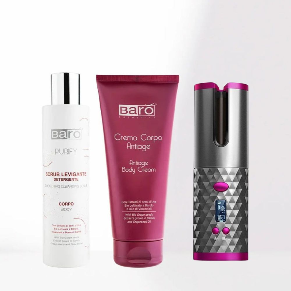 Set Levigante Corpo con Arricciacapelli