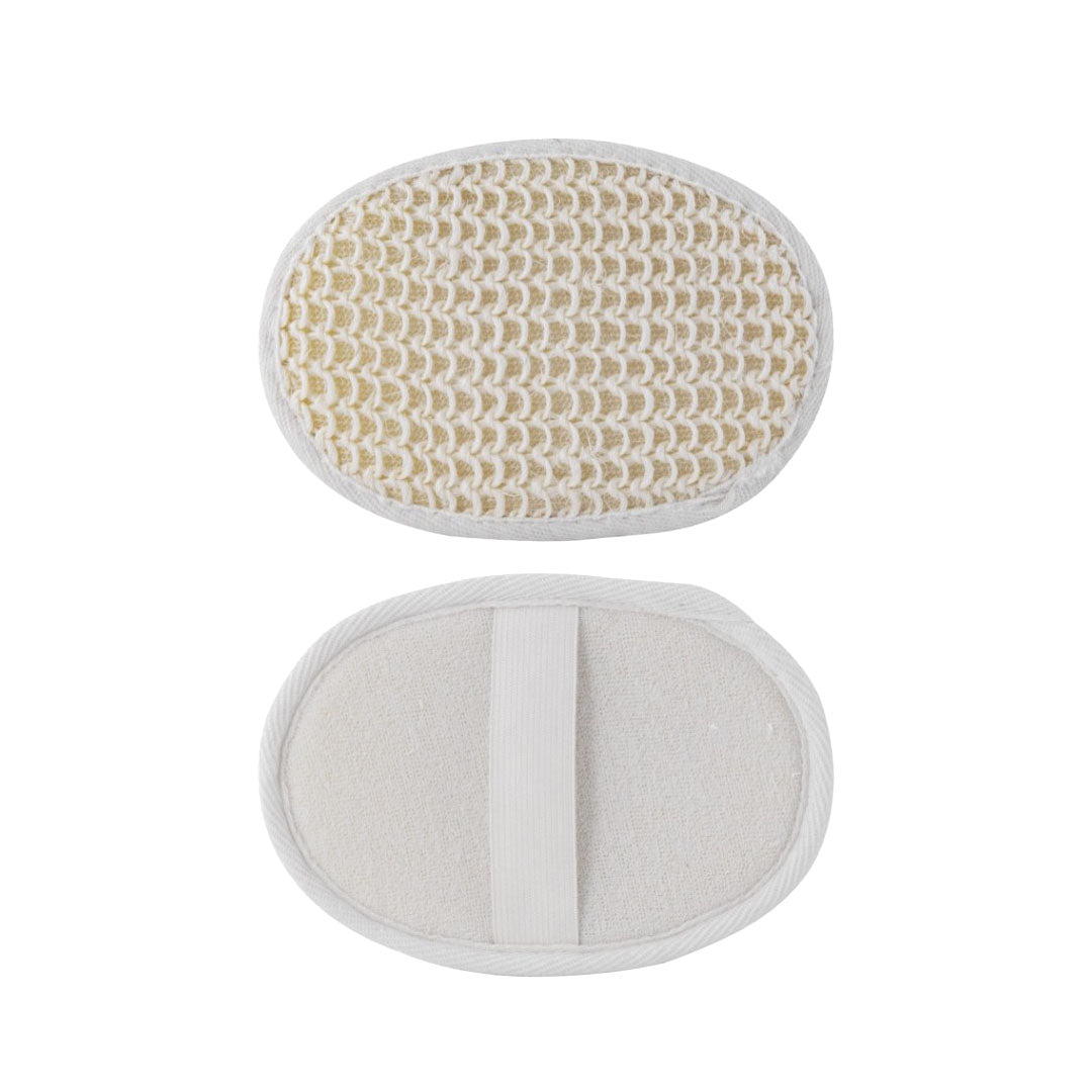 Spugna esfoliante in cotone e fibre naturali 